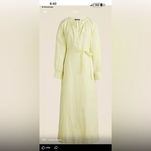 Linen Long Sleeve Dress